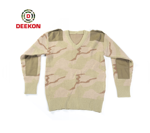 Three Color Desert Camo Pullover