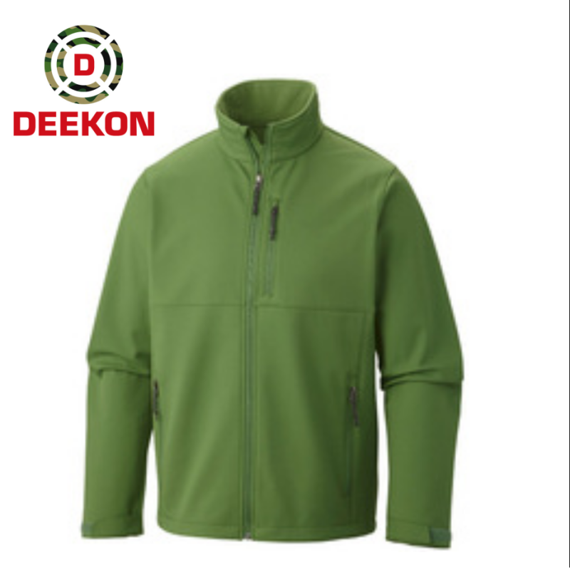 Olive Soft Shell Jacket for Mens