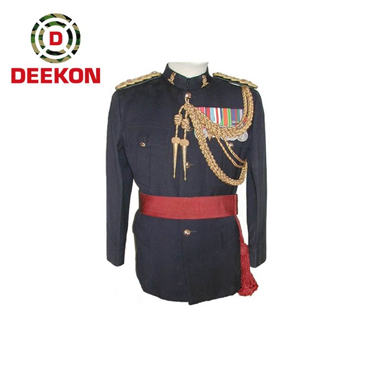 Navy Blue Ceremonial Uniform with Ribbon