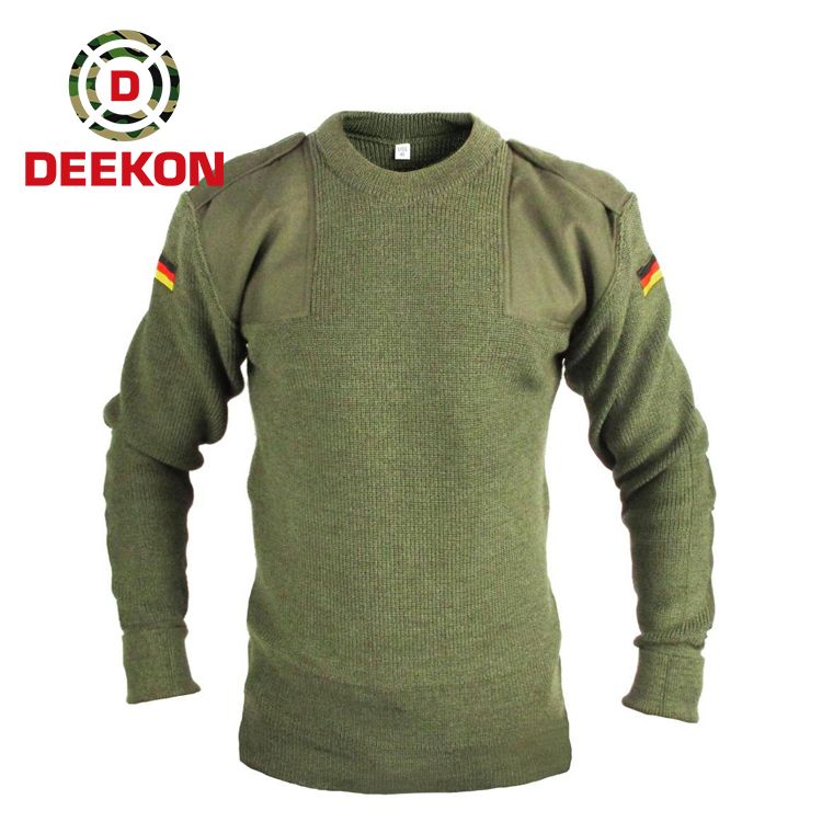 Military Olive Army Pullover