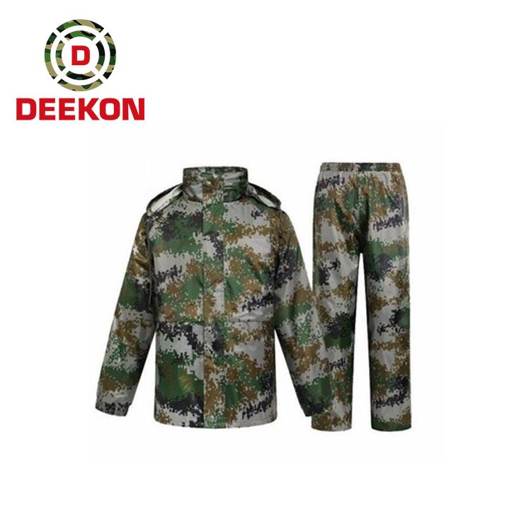 Camouflage Rain Suit for Army