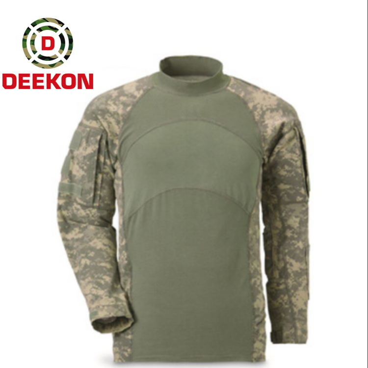Mens Military Camo Long Pullover