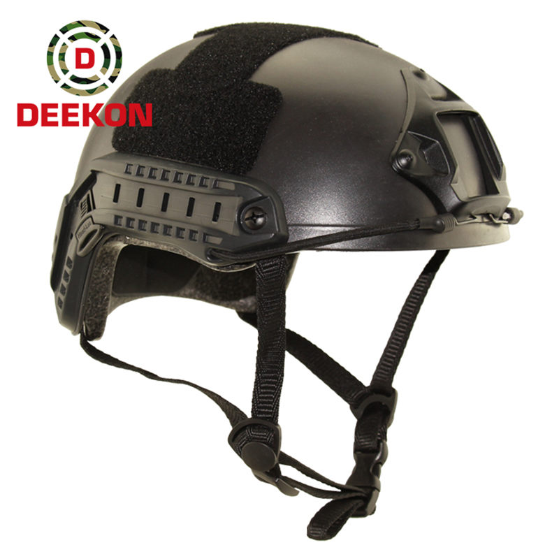 Black FAST Aramid Helmet with NVG Mount