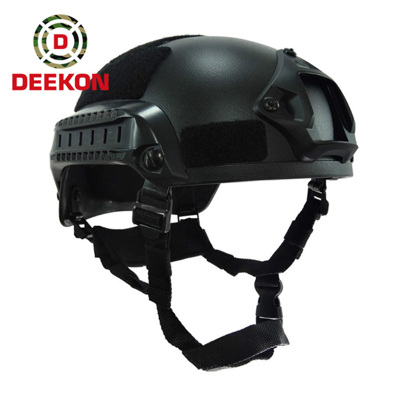 Black MICH 2001 High Cut Helmet