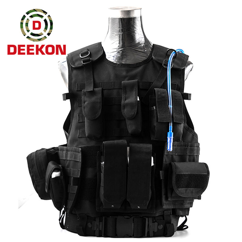Police Bulletproof Vest with Hydration Bag
